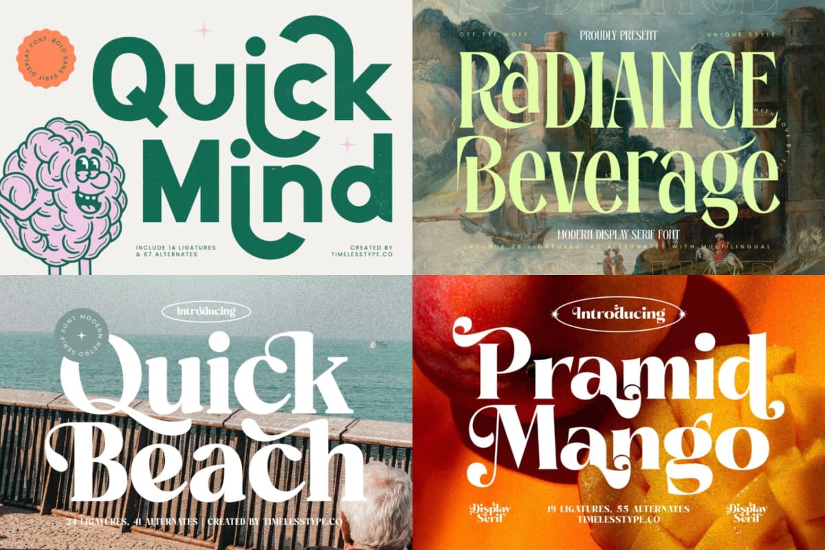 Epic Bundle 50 Fonts Explosion font preview 6