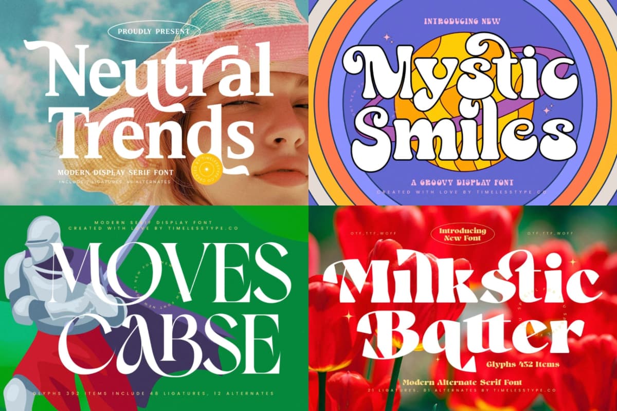 Epic Bundle 50 Fonts Explosion font preview 8
