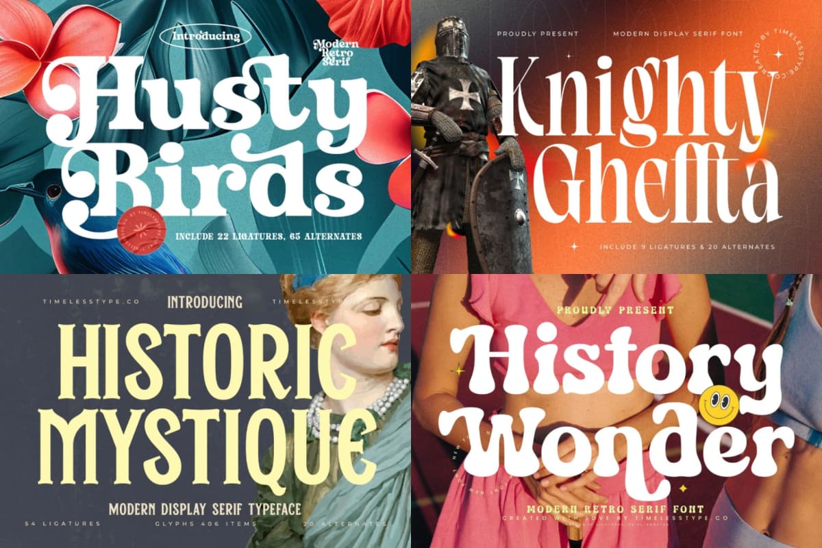 Epic Bundle 50 Fonts Explosion font preview 10