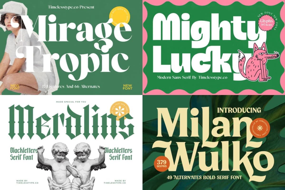 Preview 8 for 50 Fonts Endless DIsplay Styles