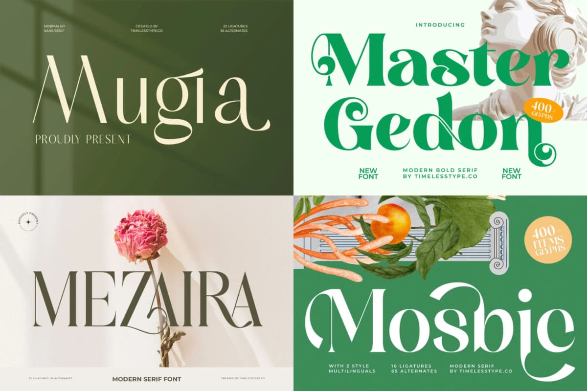 Mega Impact 50 Fonts Bundle font preview 6