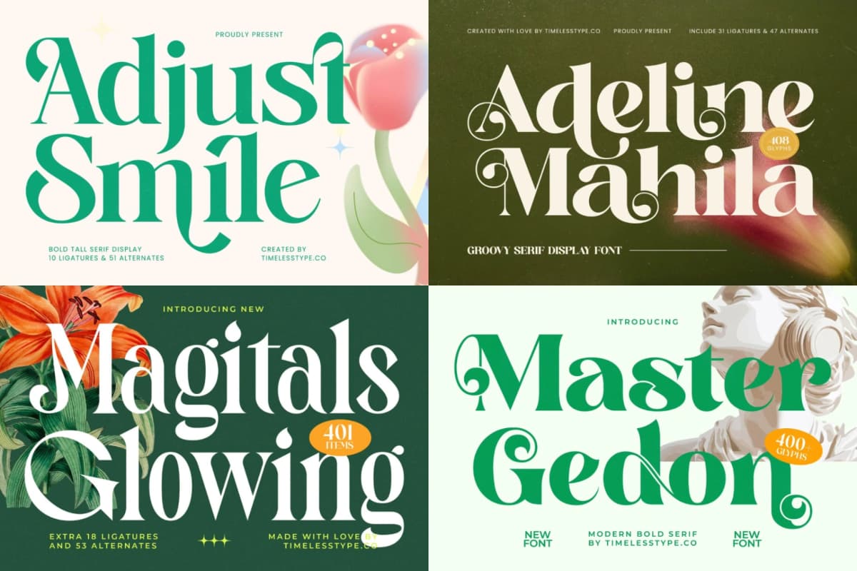 Mega Impact 50 Fonts Bundle font preview 14