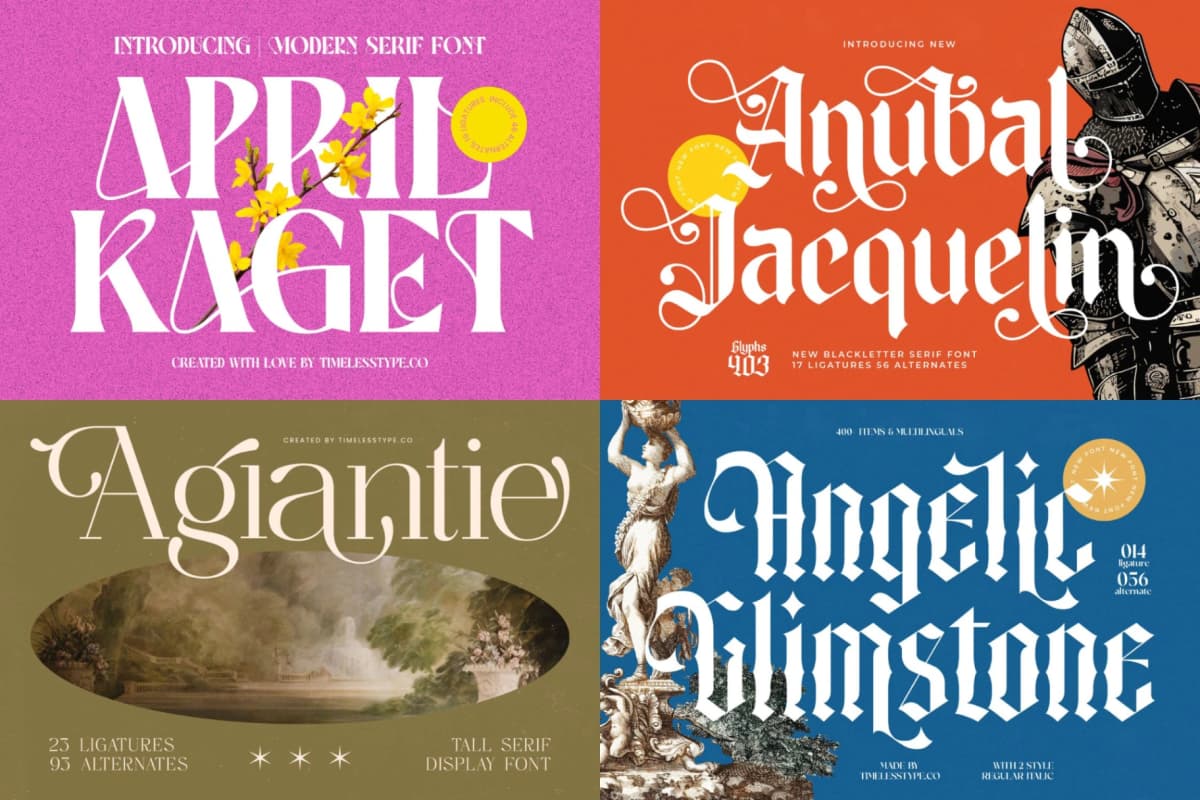 Mega Impact 50 Fonts Bundle font preview 13