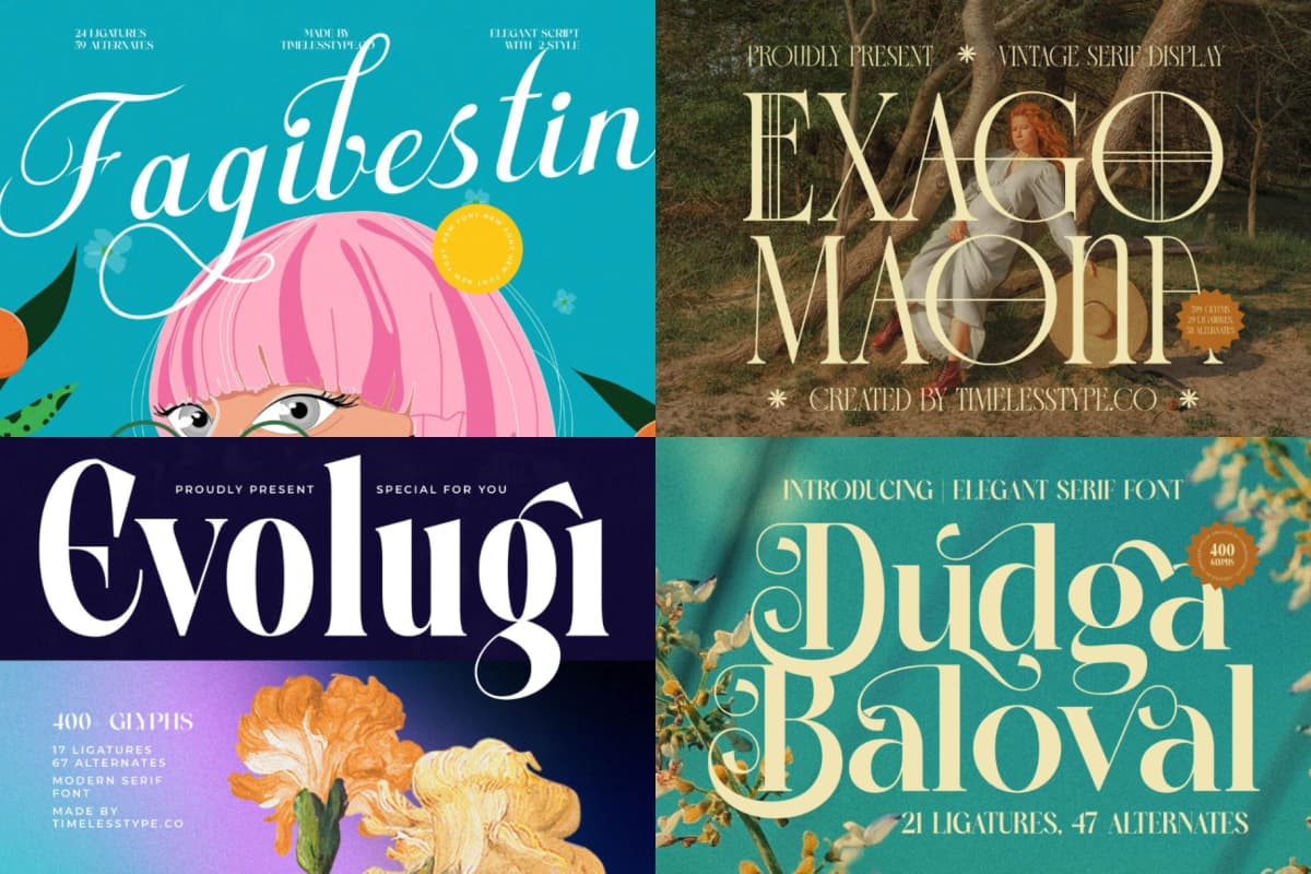 Mega Impact 50 Fonts Bundle font preview 9