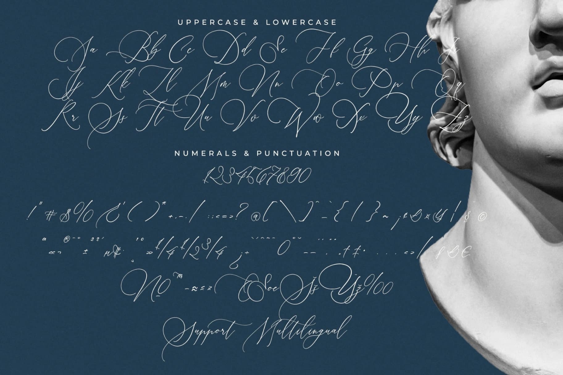 Preview 18 for Budapestra Hollowgram Fairytale - Beautiful Calligraphy Script
