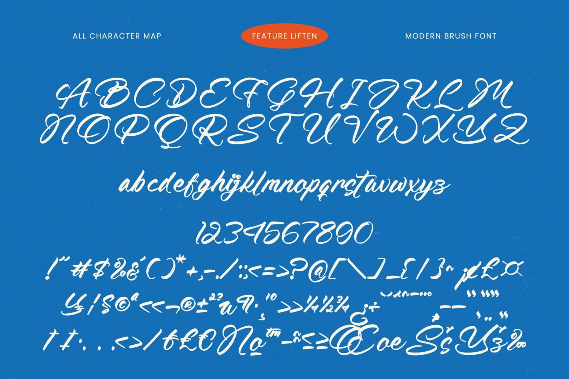 Preview 18 for Feature Liften - Modern Brush Font