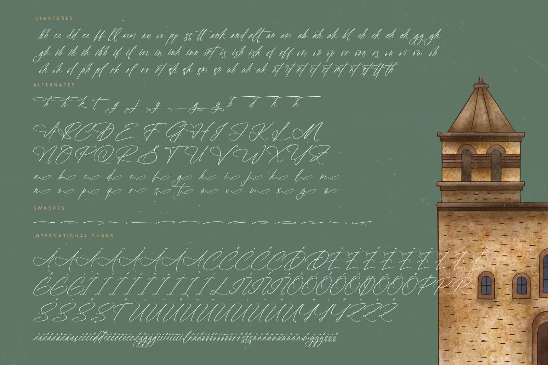 Preview 19 for Political Otthestic - Modern Script Font
