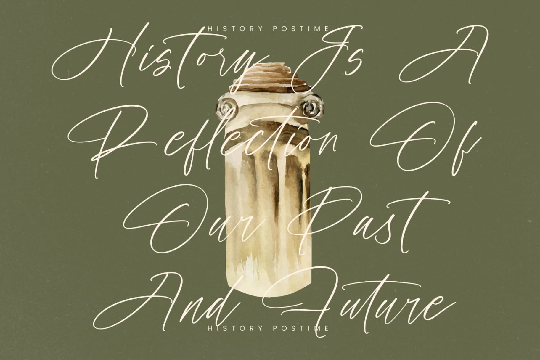 Preview 4 for History Postime - Modern Script Font