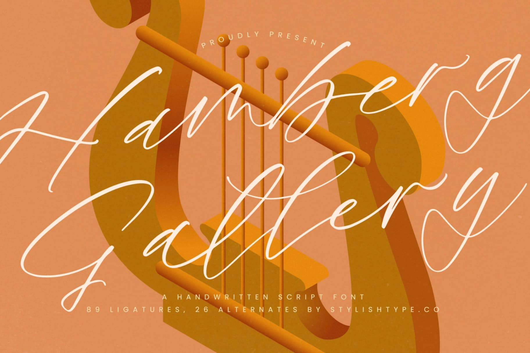 Preview of Hamberg Gallery - Handwritten Script Font font