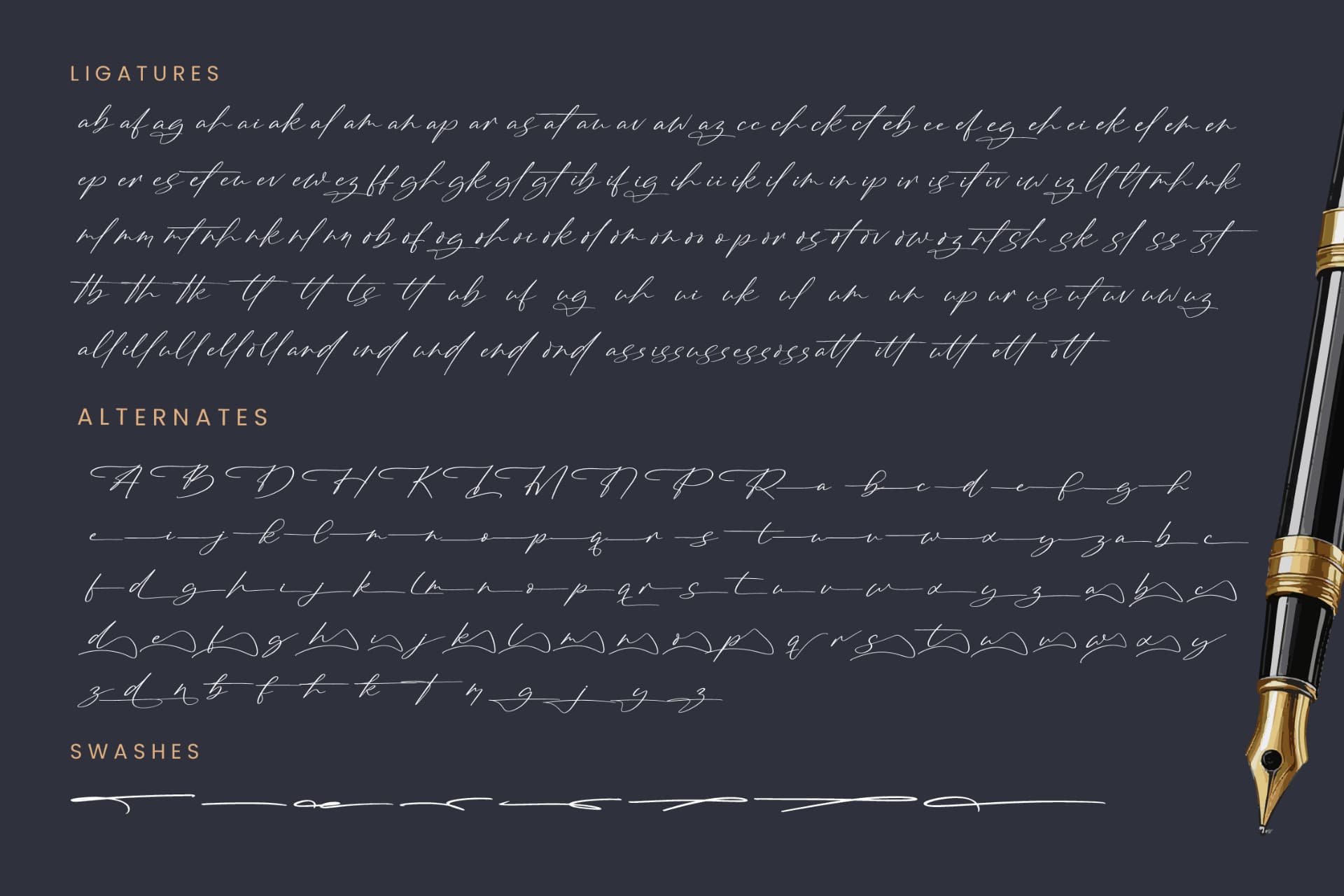 Preview 19 for Brington Australi - Stylish Signature Font