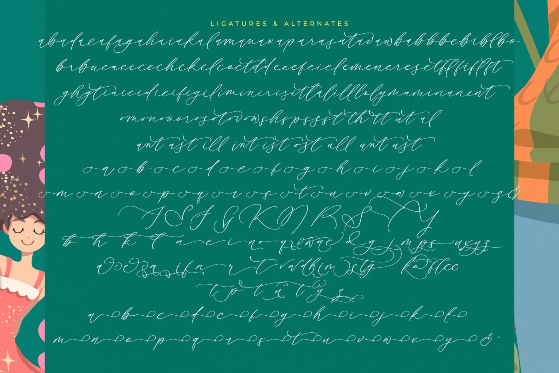 Preview 19 for Bestlife Santuary - Beautiful Script Font