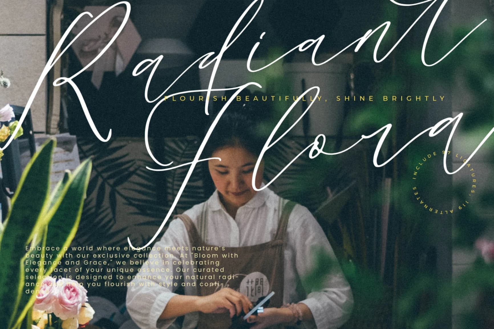 Preview 7 for Bestlife Santuary - Beautiful Script Font
