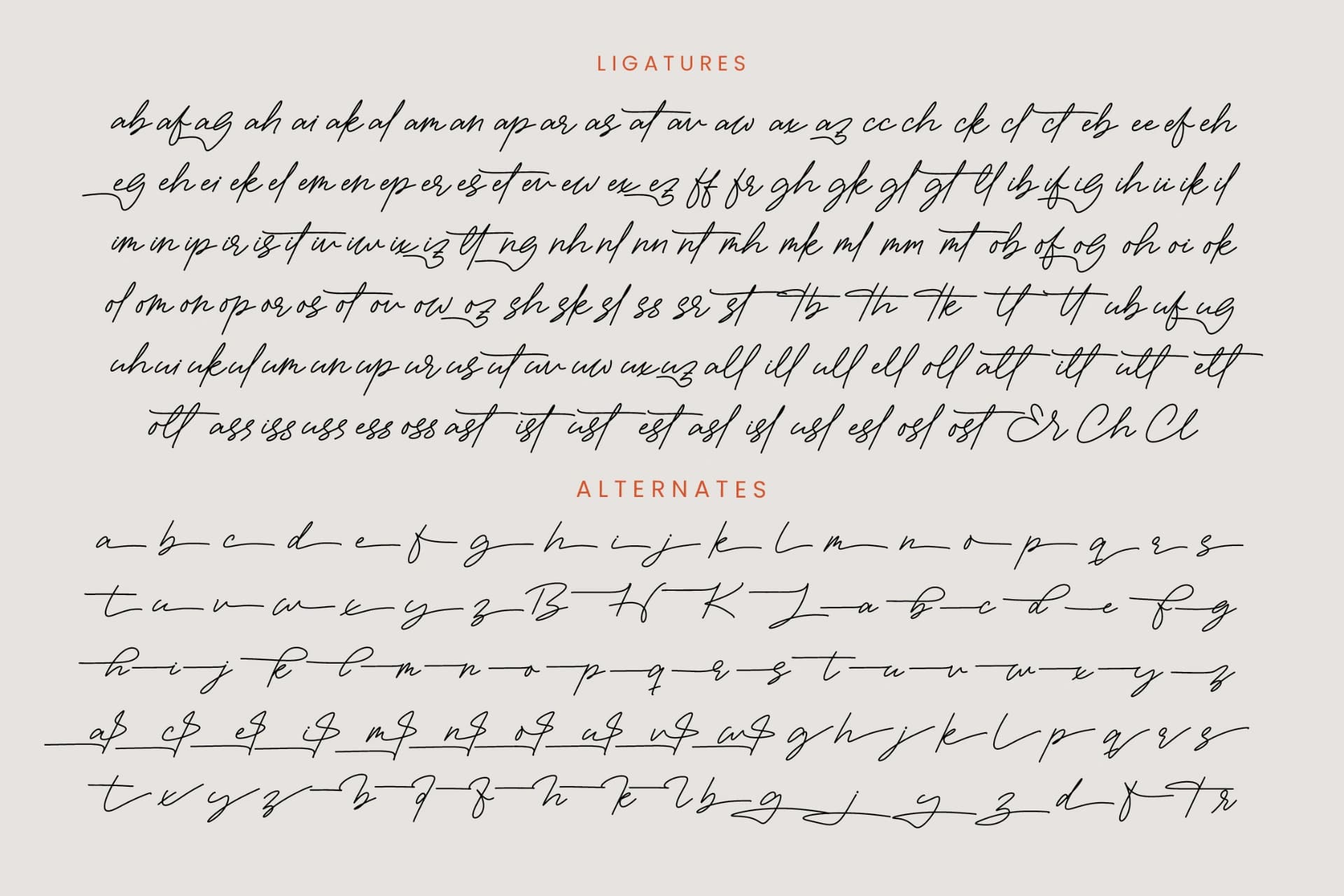 Preview 19 for Victoria Montera - Monoline Signature Font