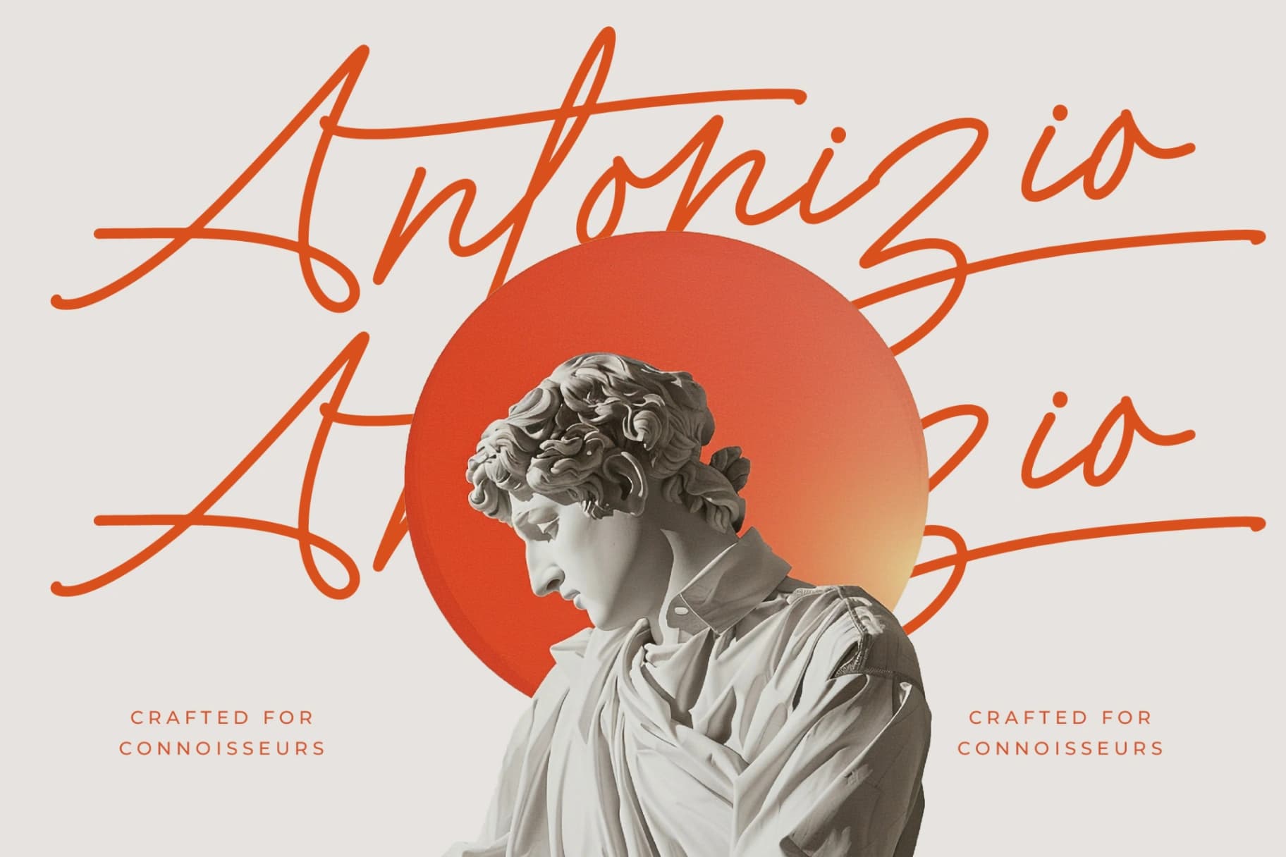 Preview 7 for Victoria Montera - Monoline Signature Font