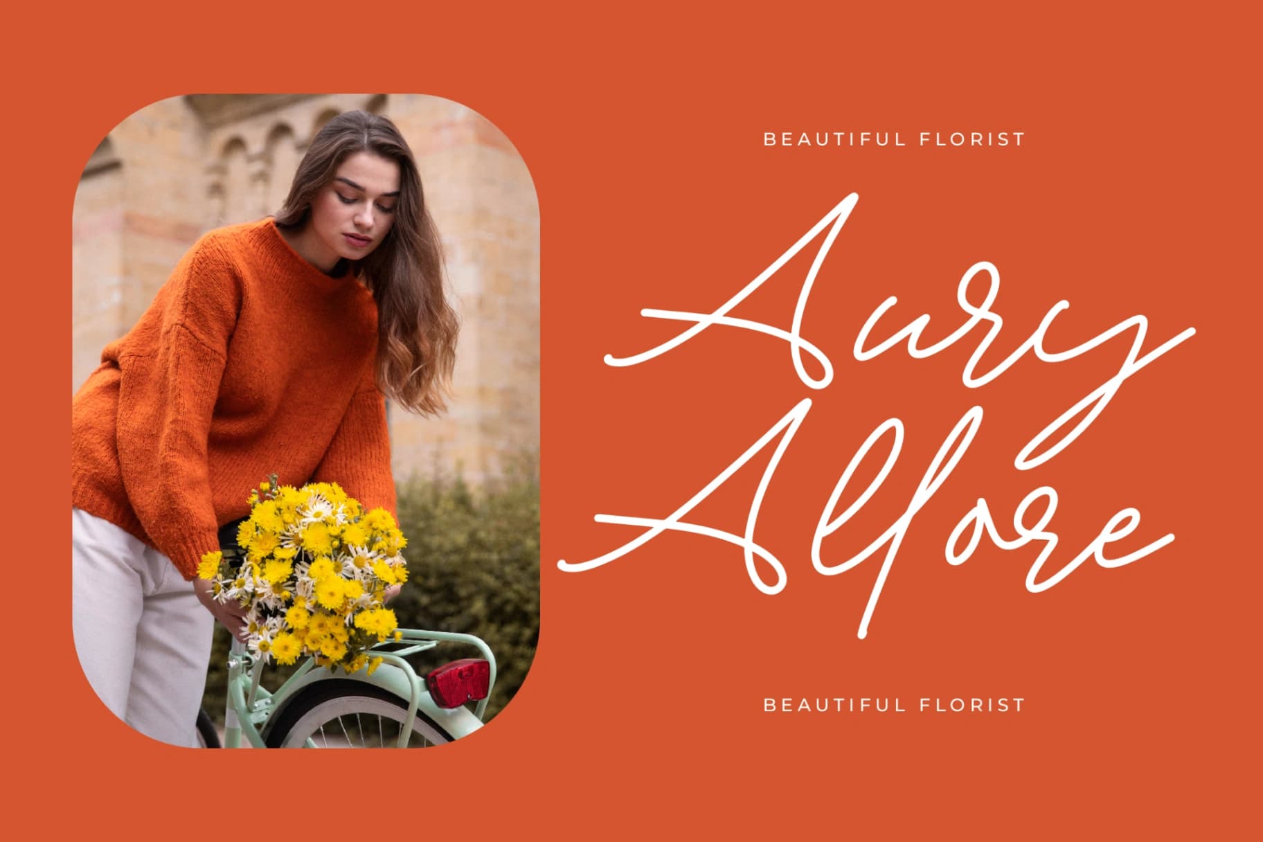 Preview 6 for Victoria Montera - Monoline Signature Font