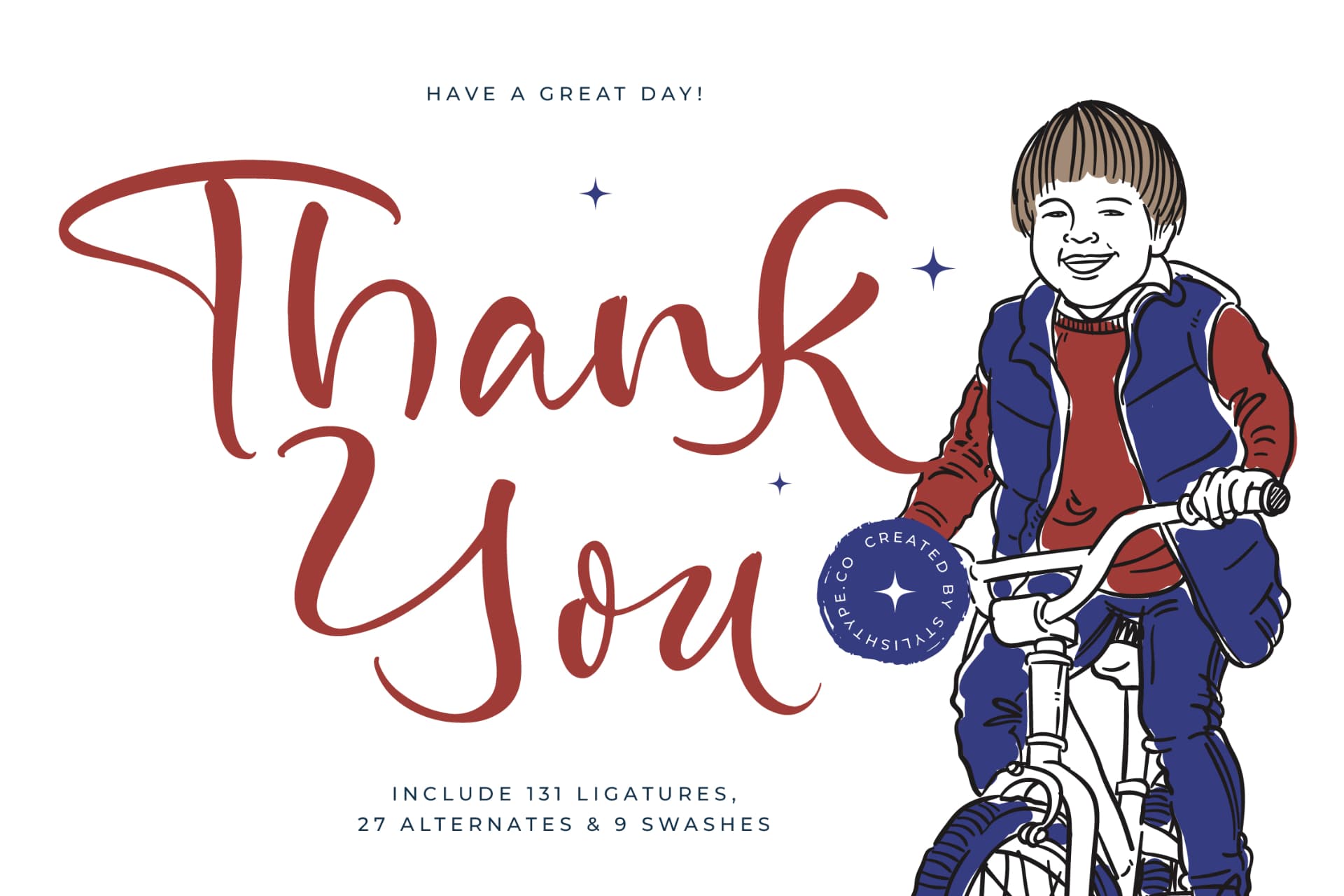 Preview 20 for Blissful Pedals - Quirky Handwritten Font