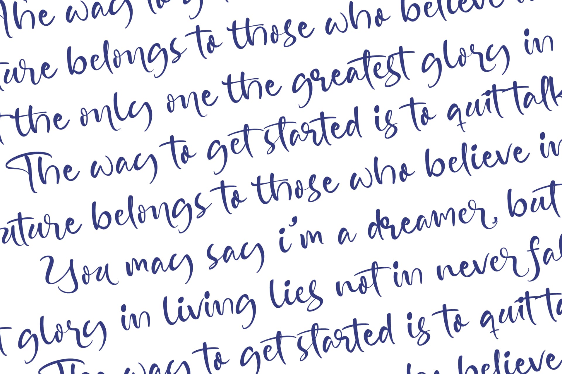 Preview 17 for Blissful Pedals - Quirky Handwritten Font