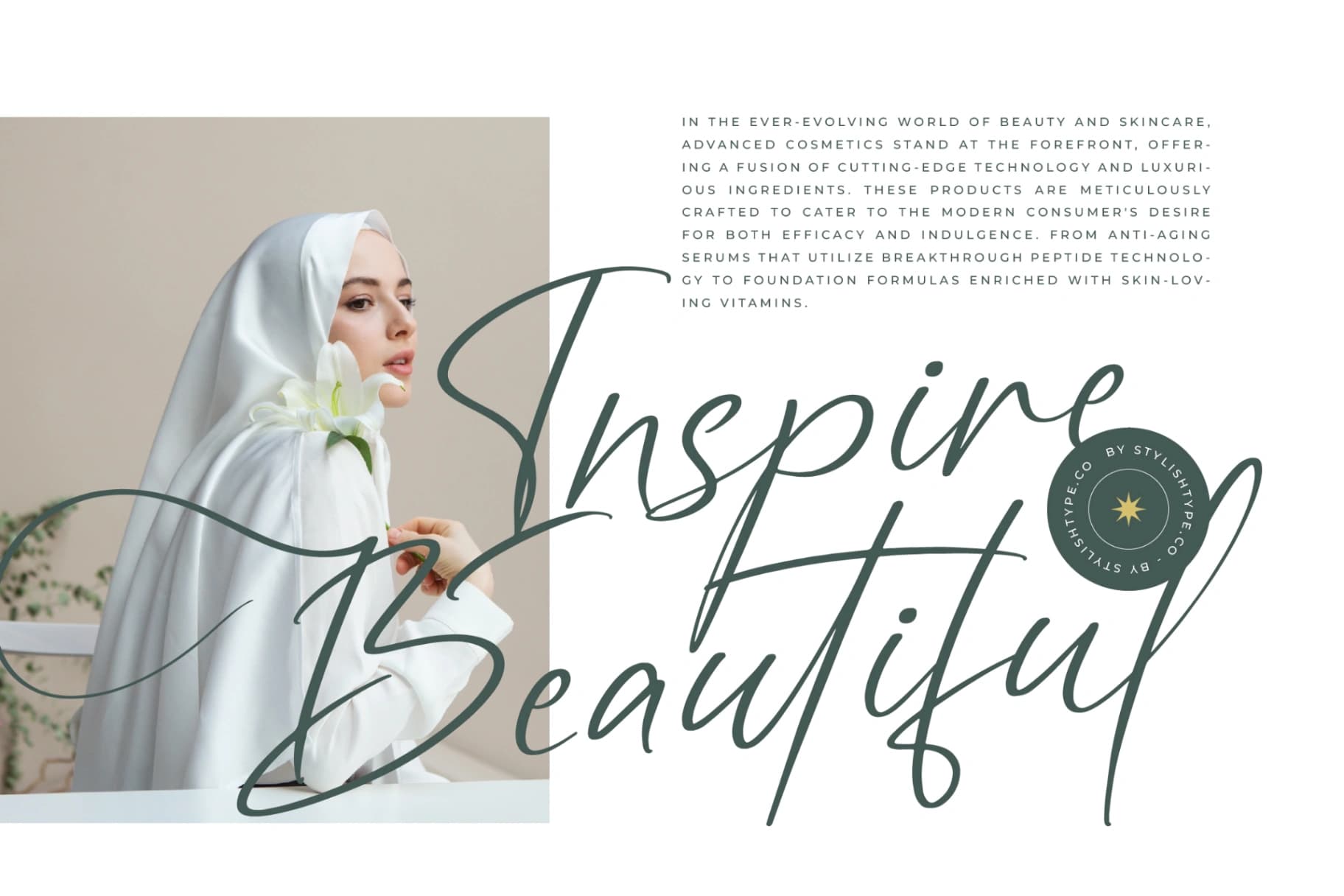 Preview 3 for Angelin Noonday - Stylish Handwritten Font