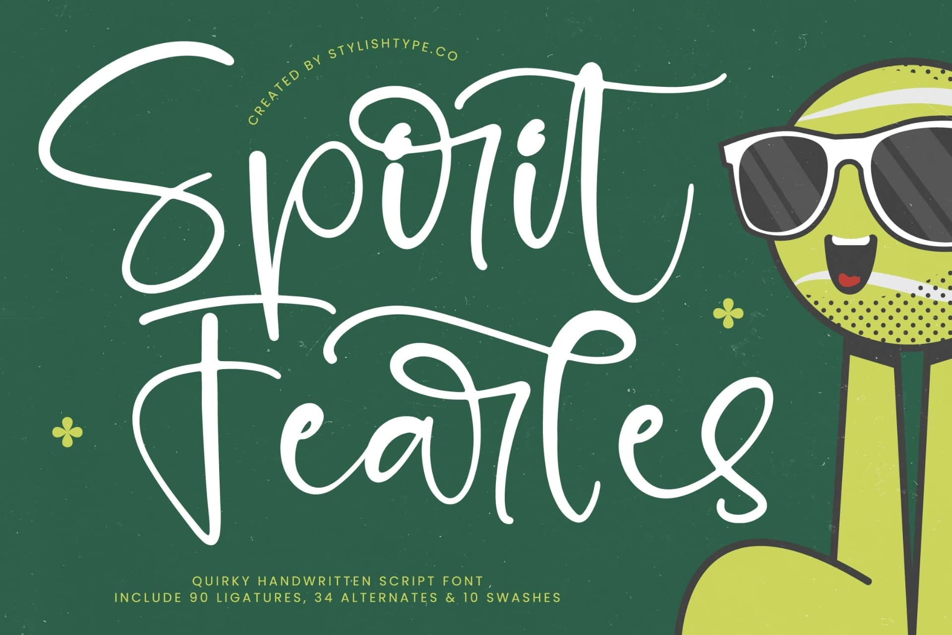 Preview of Spirit Fearles - Quirky Handwritten Script Font font