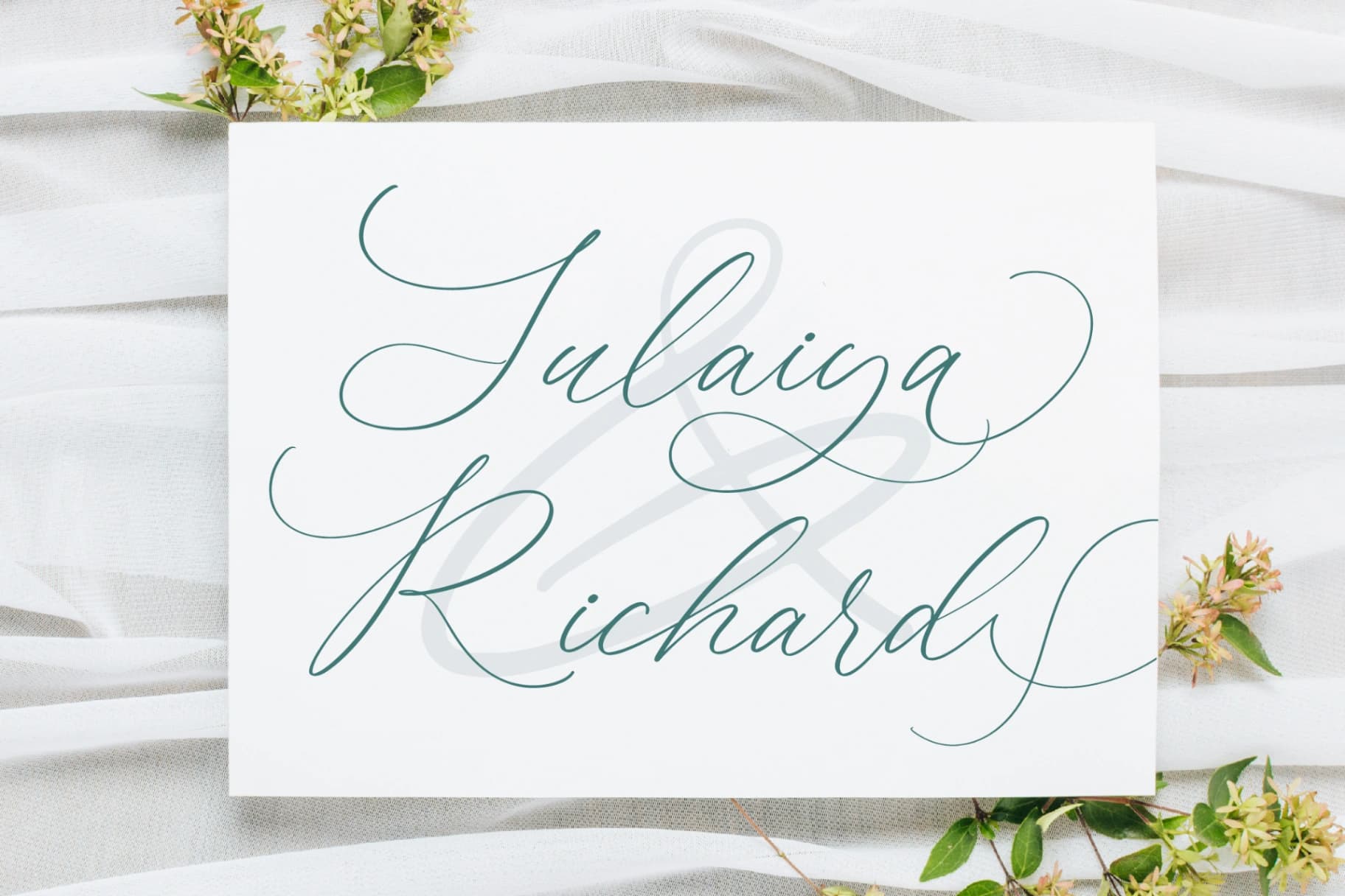 Preview 6 for Charbeli Polished - Stylish Calligraphy Font