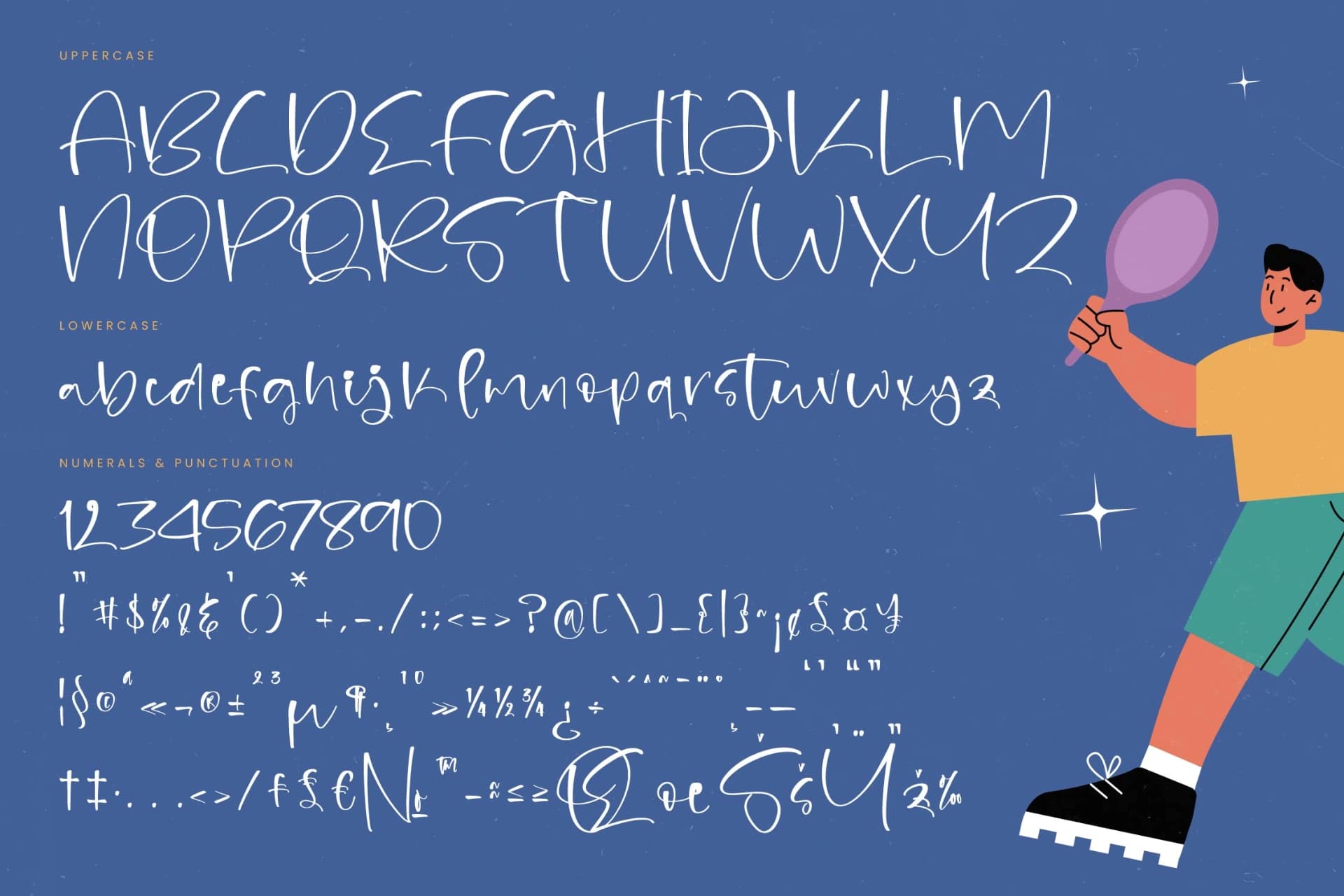Preview 18 for Minutes Racket - Quirky Handwritten Font