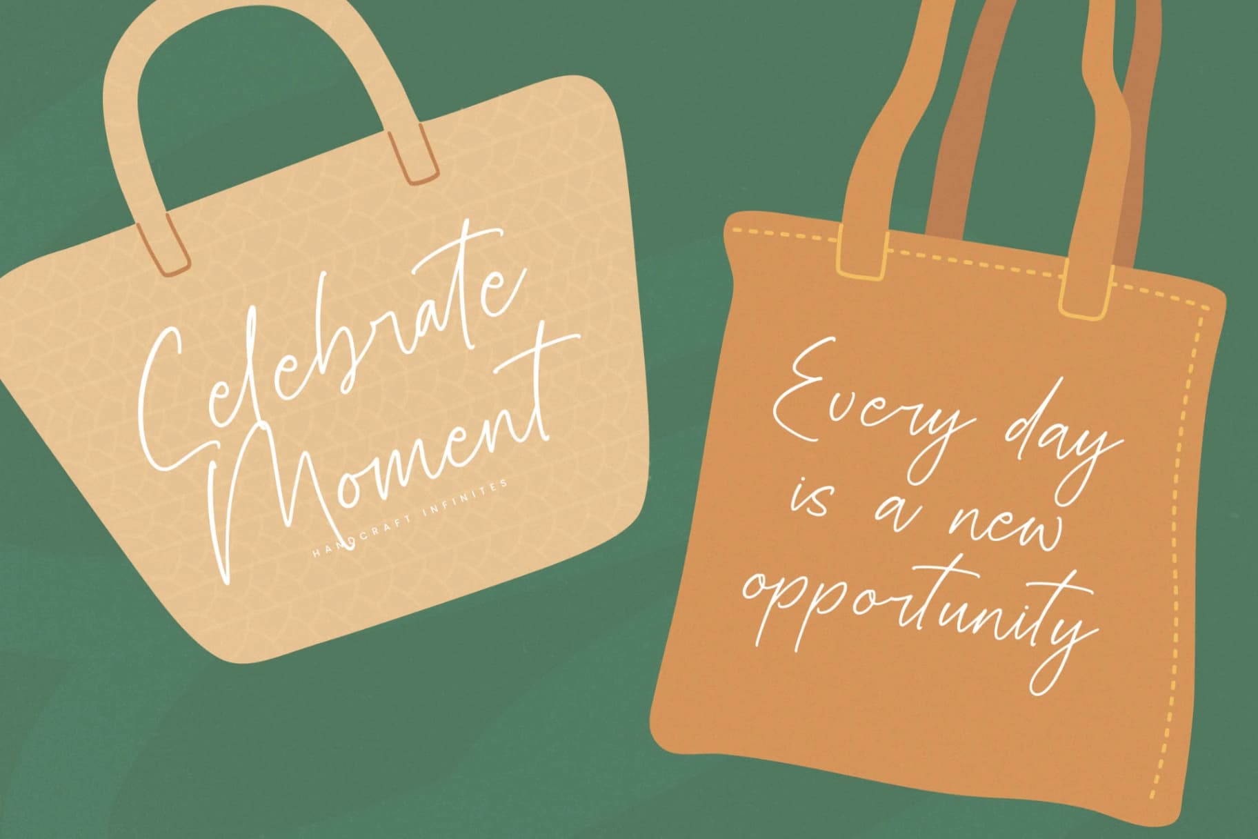 Preview 8 for Handcraft Infinites - Modern Handwritten Script