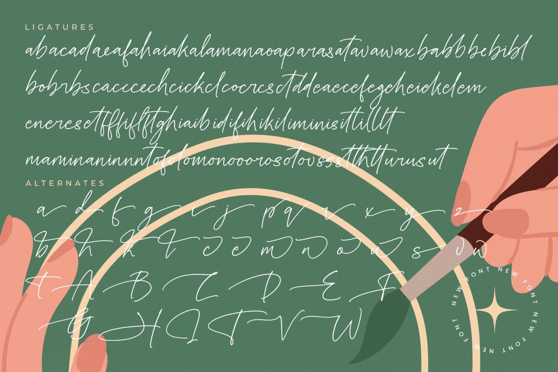 Preview 19 for Handcraft Infinites - Modern Handwritten Script