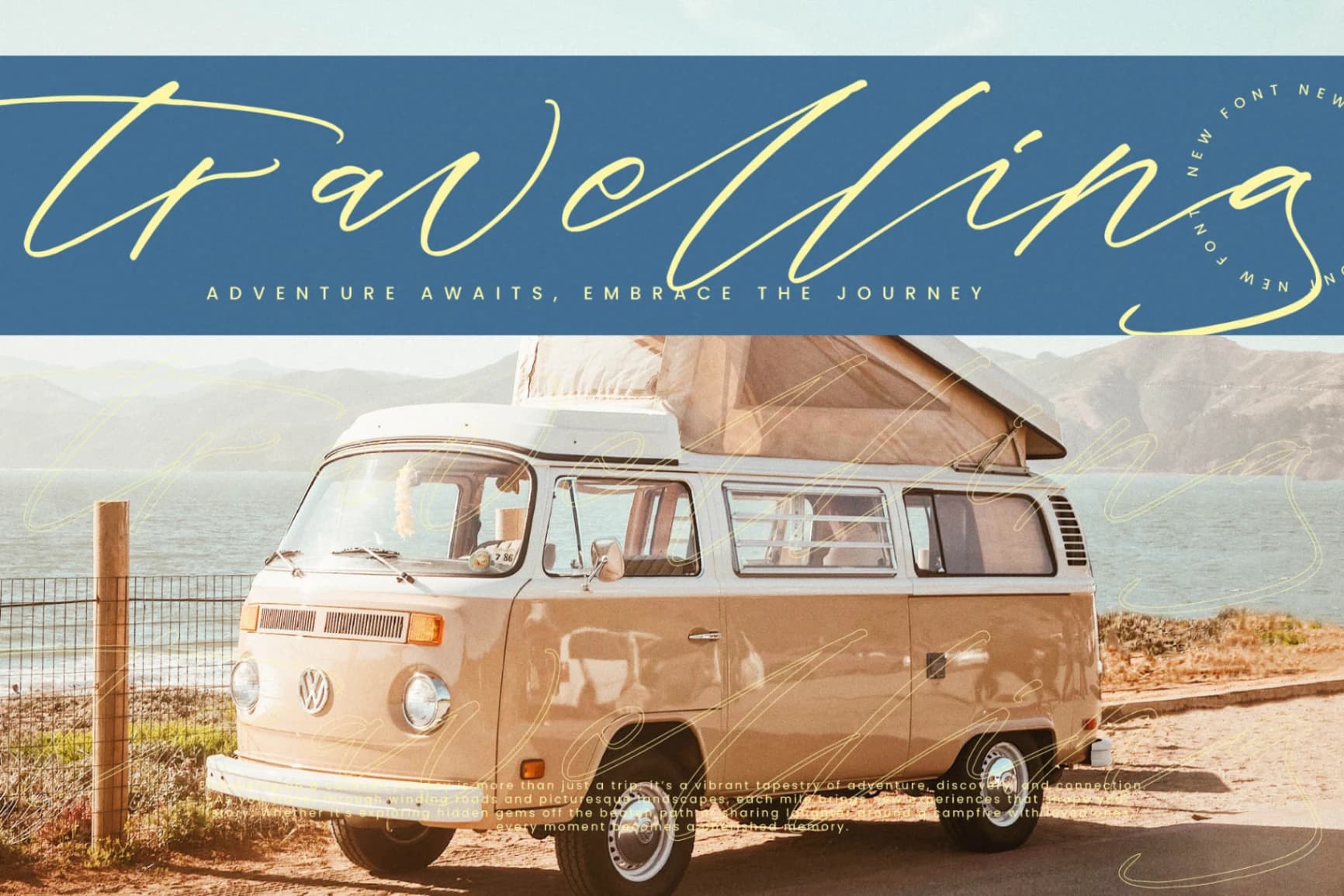 Preview 12 for Romstand Bluelife - Modern Script Font