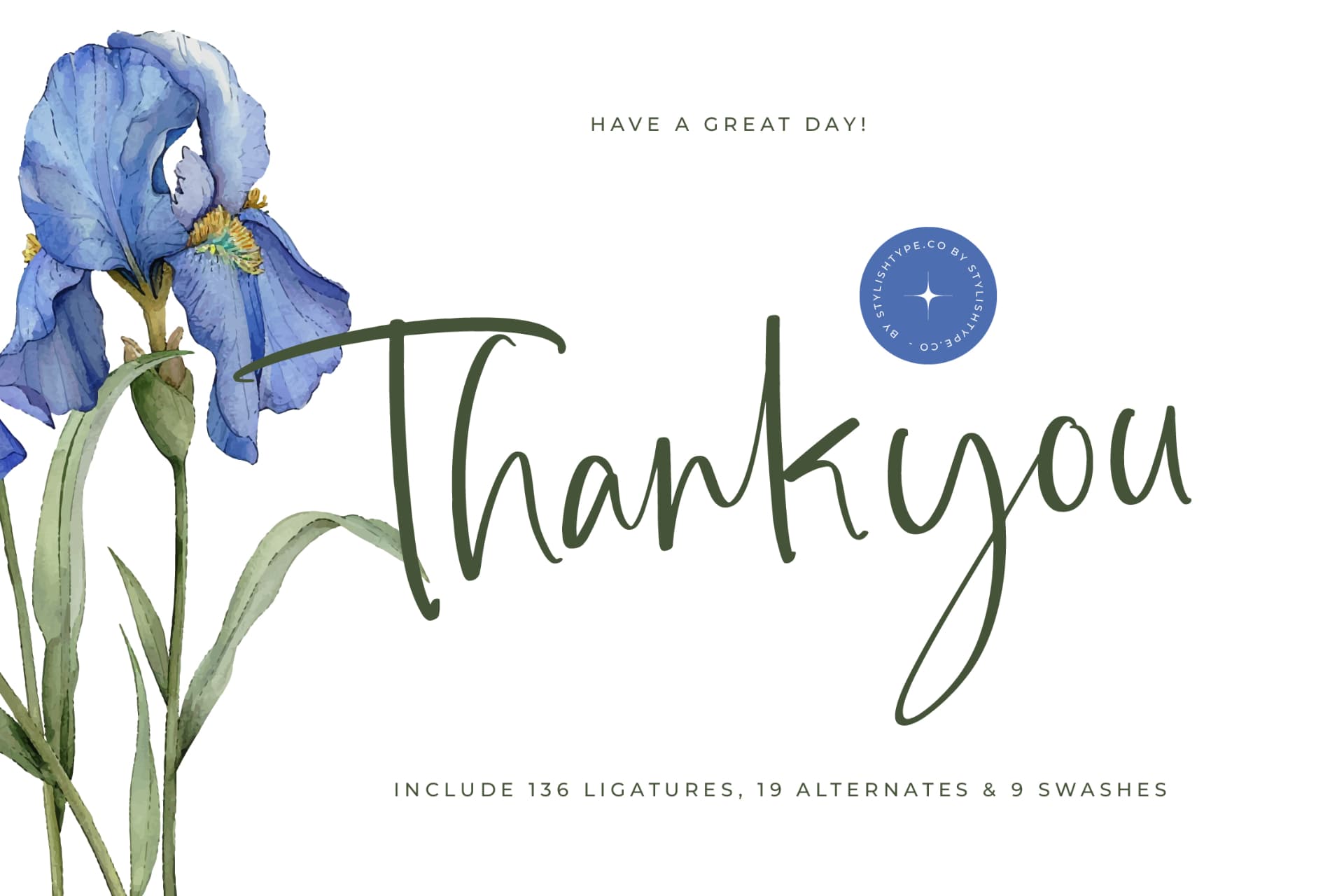 Preview 20 for Highest Bluebell - Natural Handwritten Font