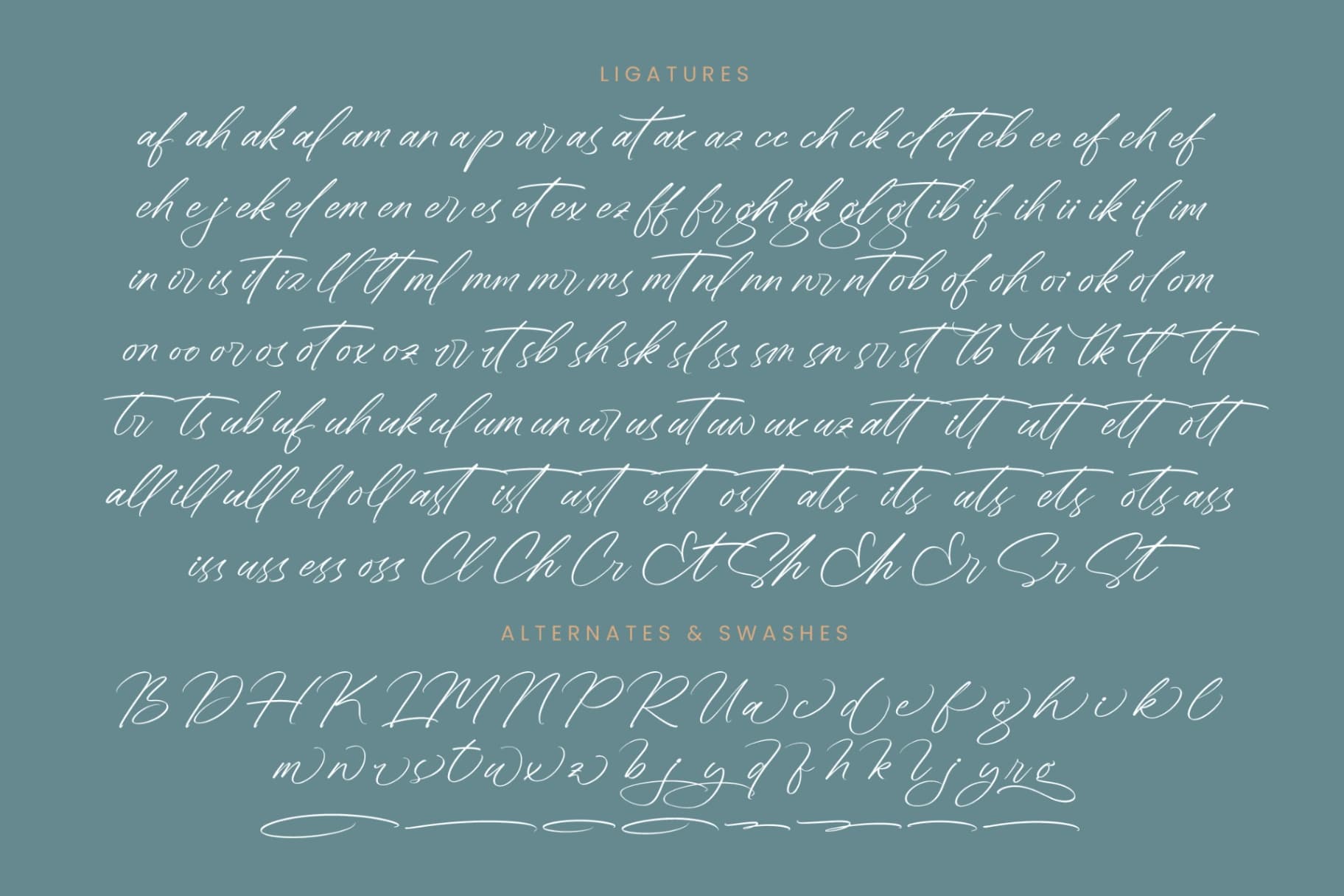 Preview 19 for Sheyotu Etrella - Stylish Handwritten Font