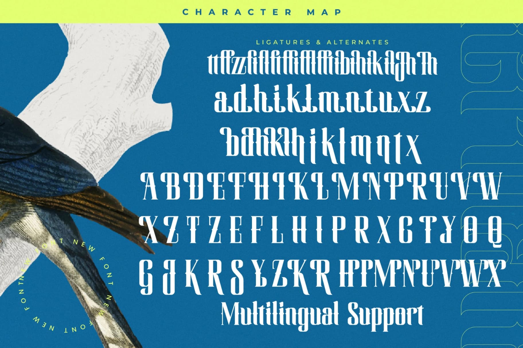 Preview 19 for Hermatic - Modern Blackletter Font