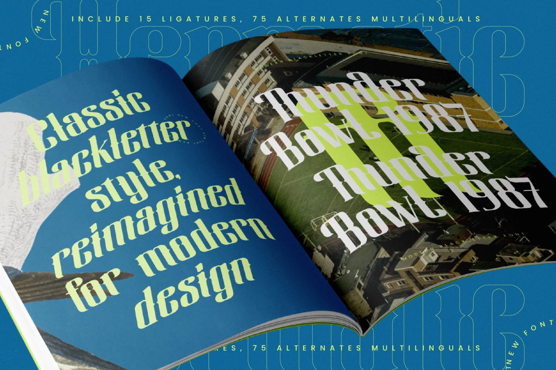 Preview 17 for Hermatic - Modern Blackletter Font