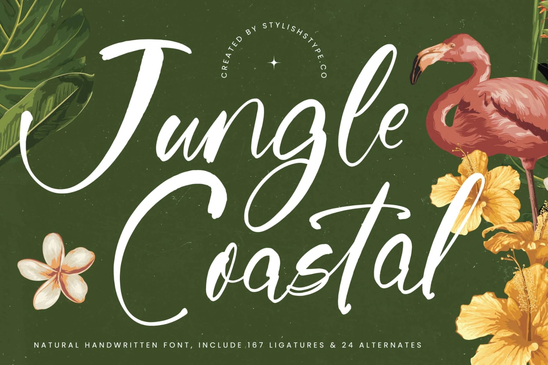 Preview of Jungle Coastal - Natural Handwritten Font font