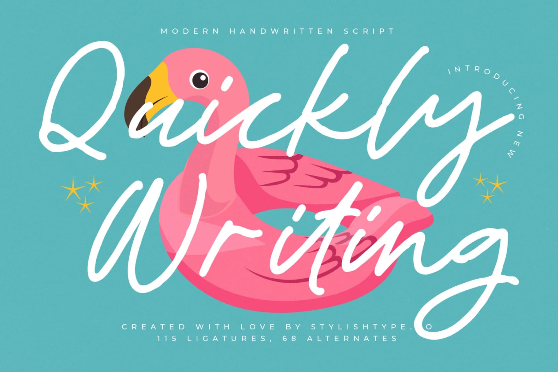 Preview of Quickly Writing - Quirky Handwritten Script font