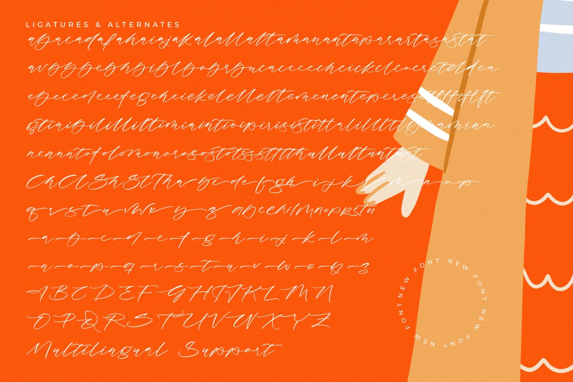 Preview 19 for Antelas Berlin - Modern Handwritten Script