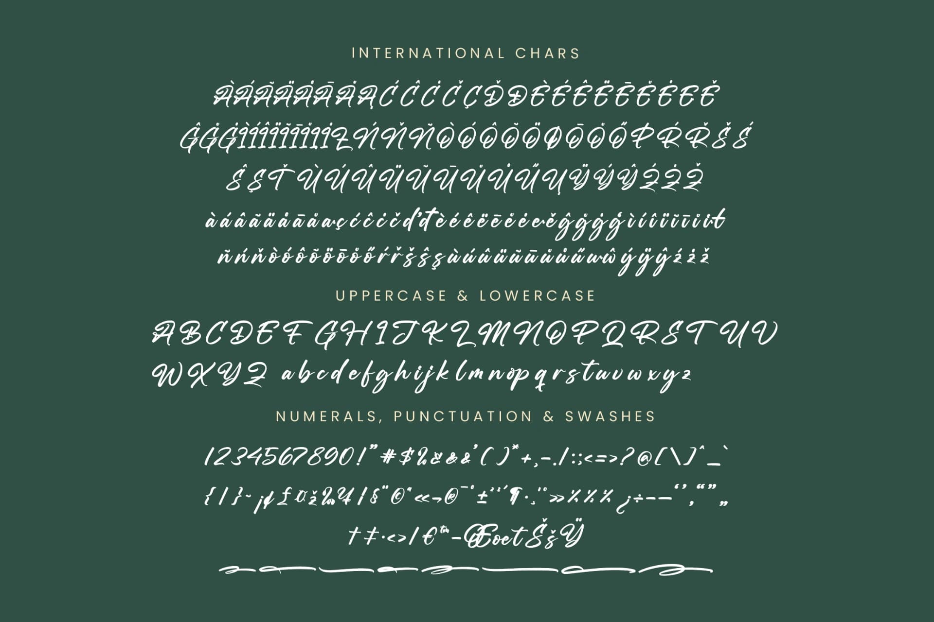 Preview 18 for Straight Pathart - Modern Brush Font