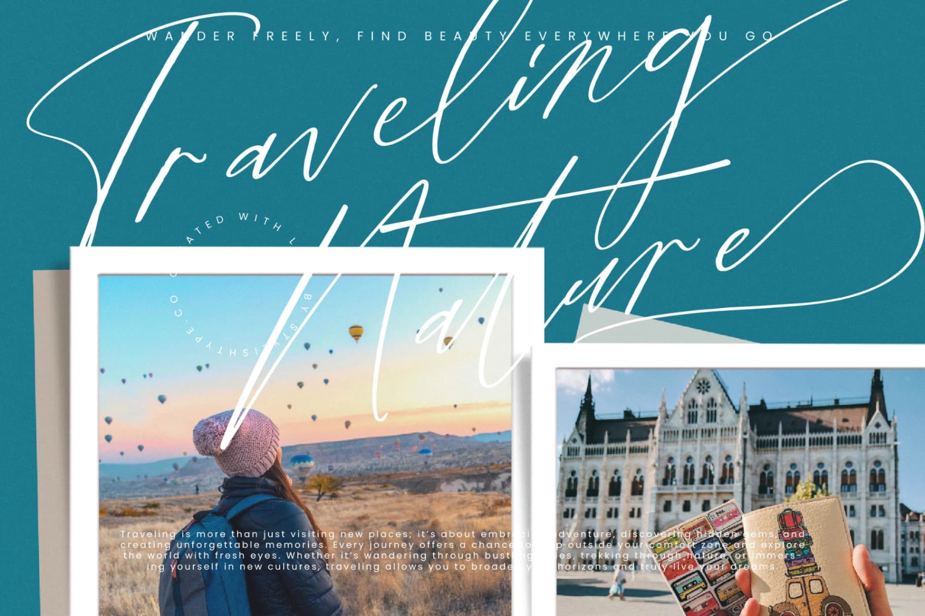Preview 3 for Shillueta Fantture - Modern Signature Script Font