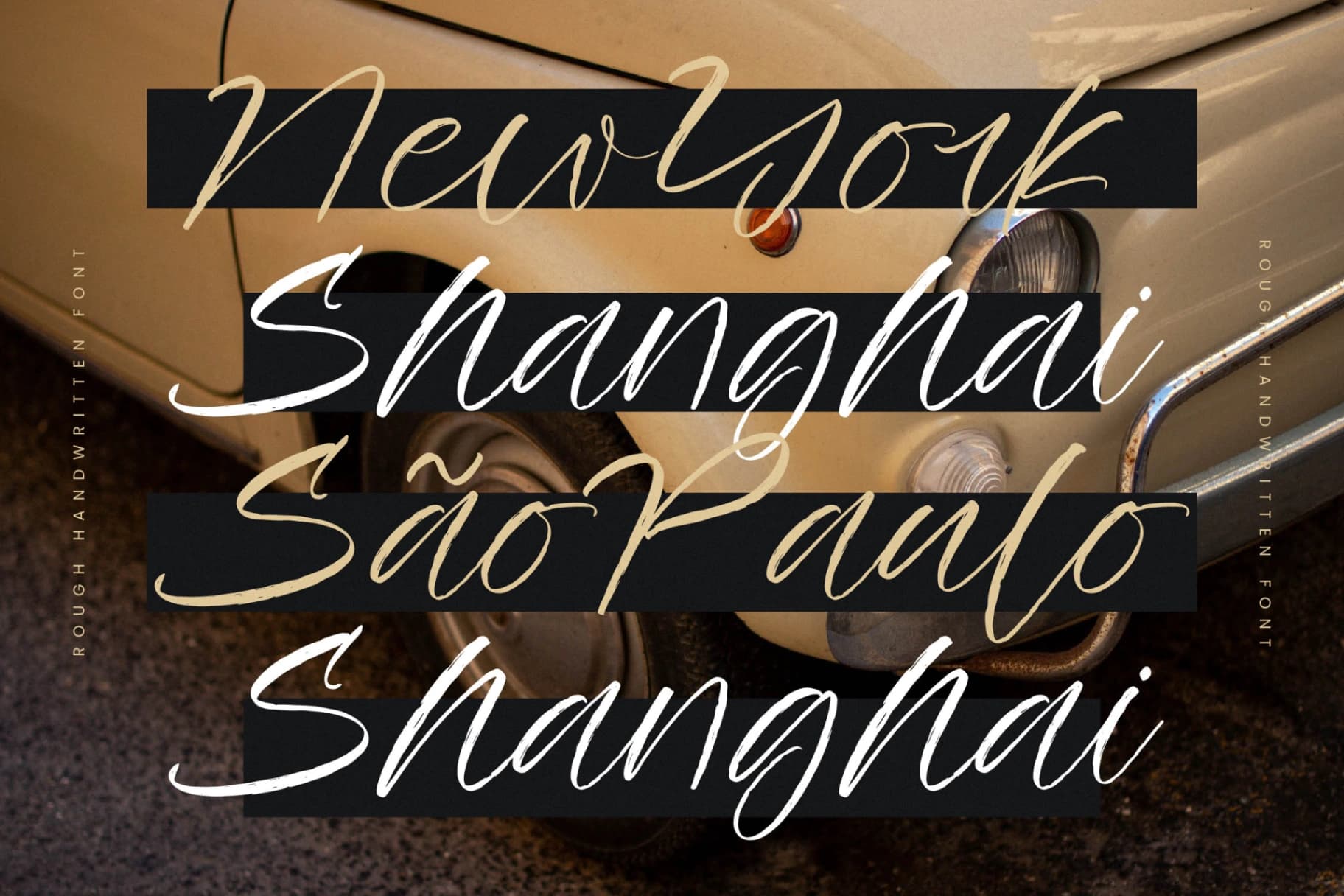 Preview 5 for Antique Blisstar - Rough Handwritten Font