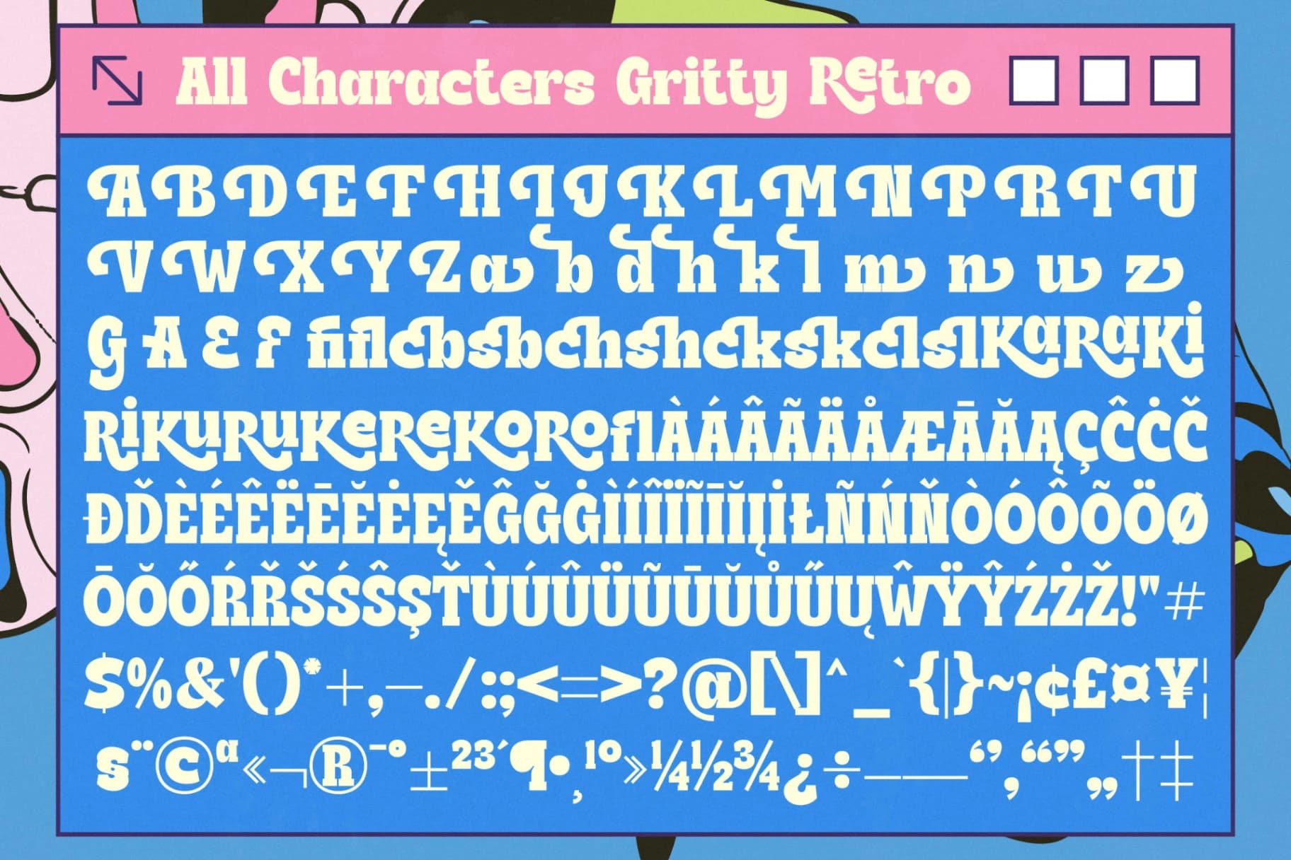 Preview 19 for Gritty Retro - Display Serif Retro