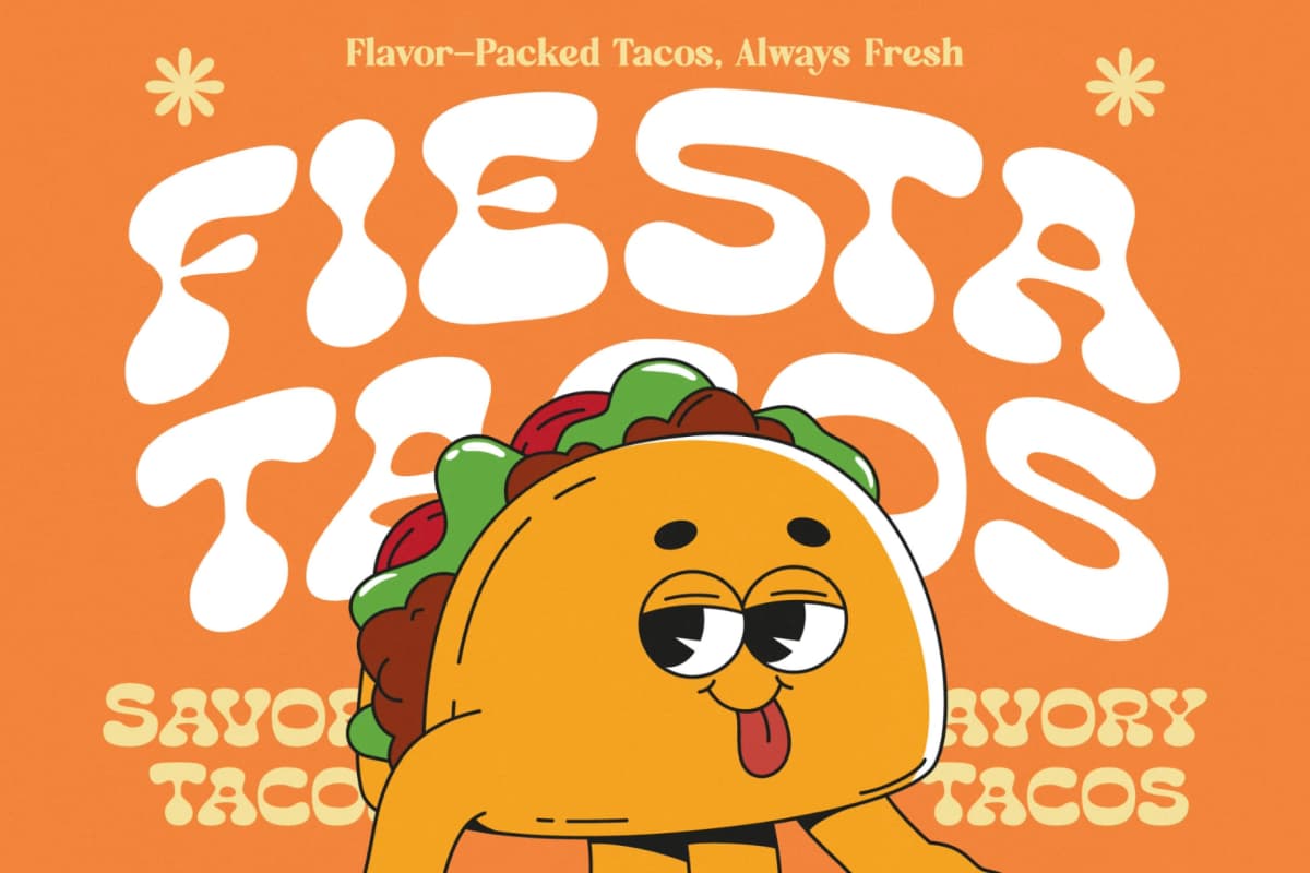 Lemon Burst - Groovy Display Font font preview 4