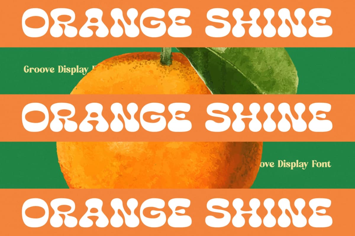 Lemon Burst - Groovy Display Font font preview 7