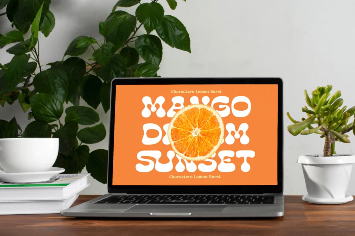 Lemon Burst - Groovy Display Font font preview 15