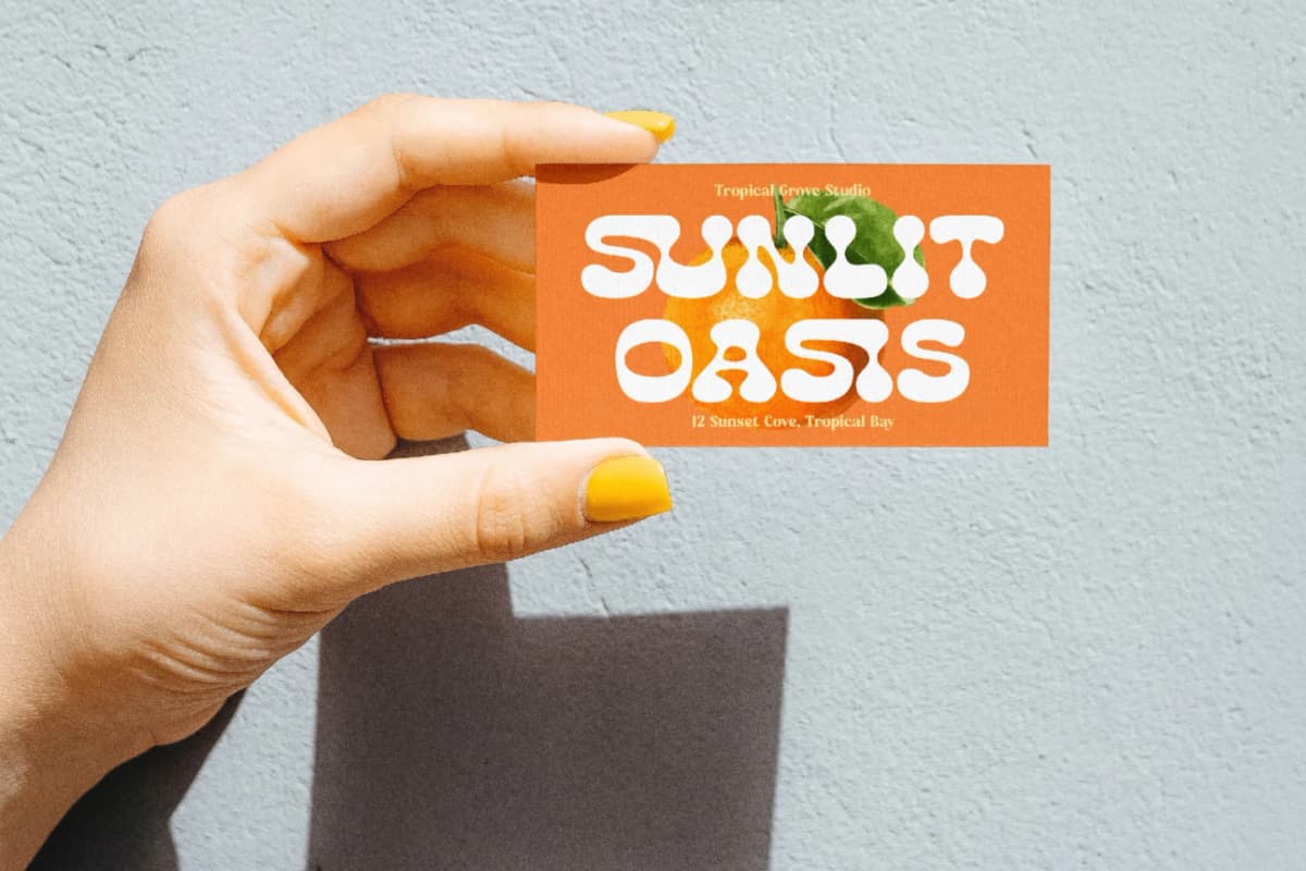 Lemon Burst - Groovy Display Font font preview 6