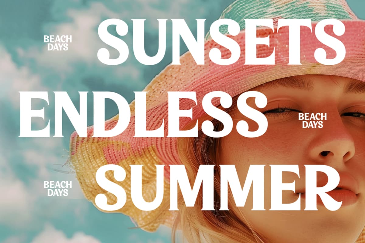 Dream Waves - Serif Display Font font preview 13