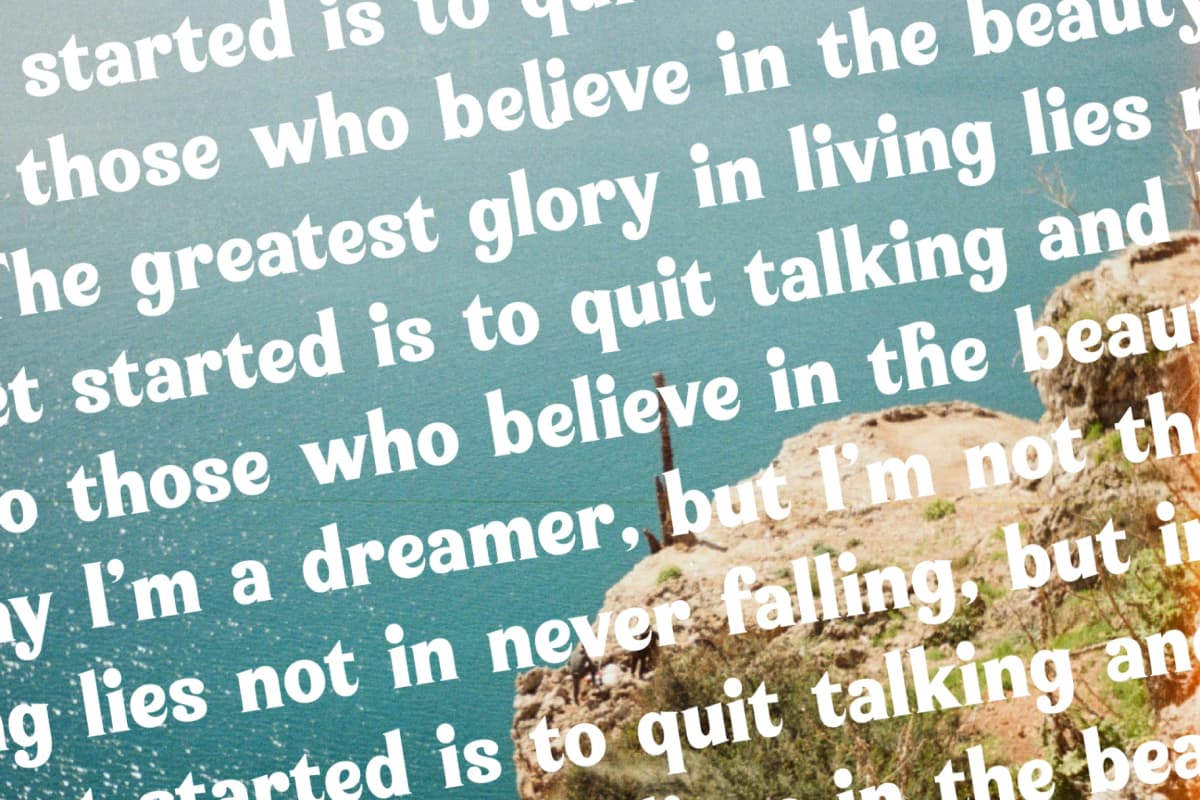 Dream Waves - Serif Display Font font preview 17