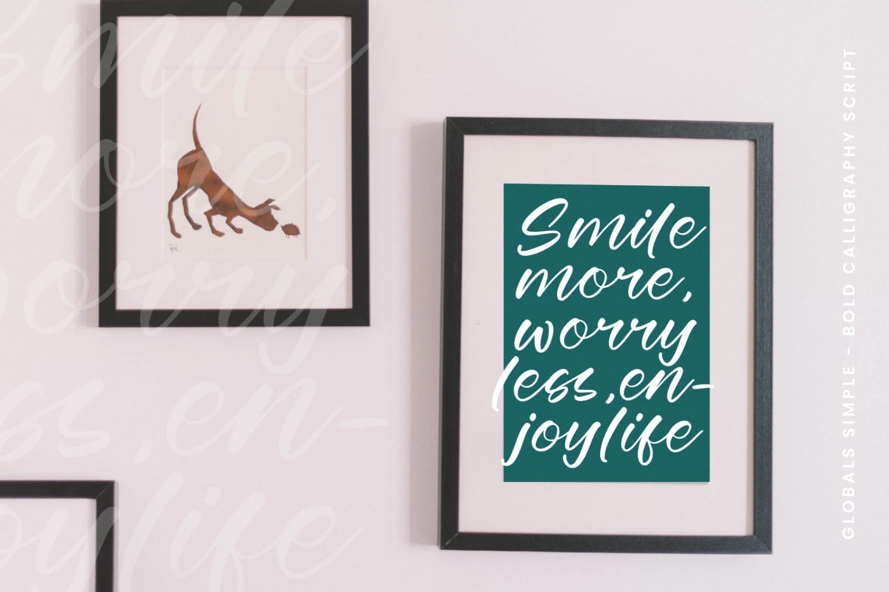 Preview 11 for Globals Simple - Bold Calligraphy Script