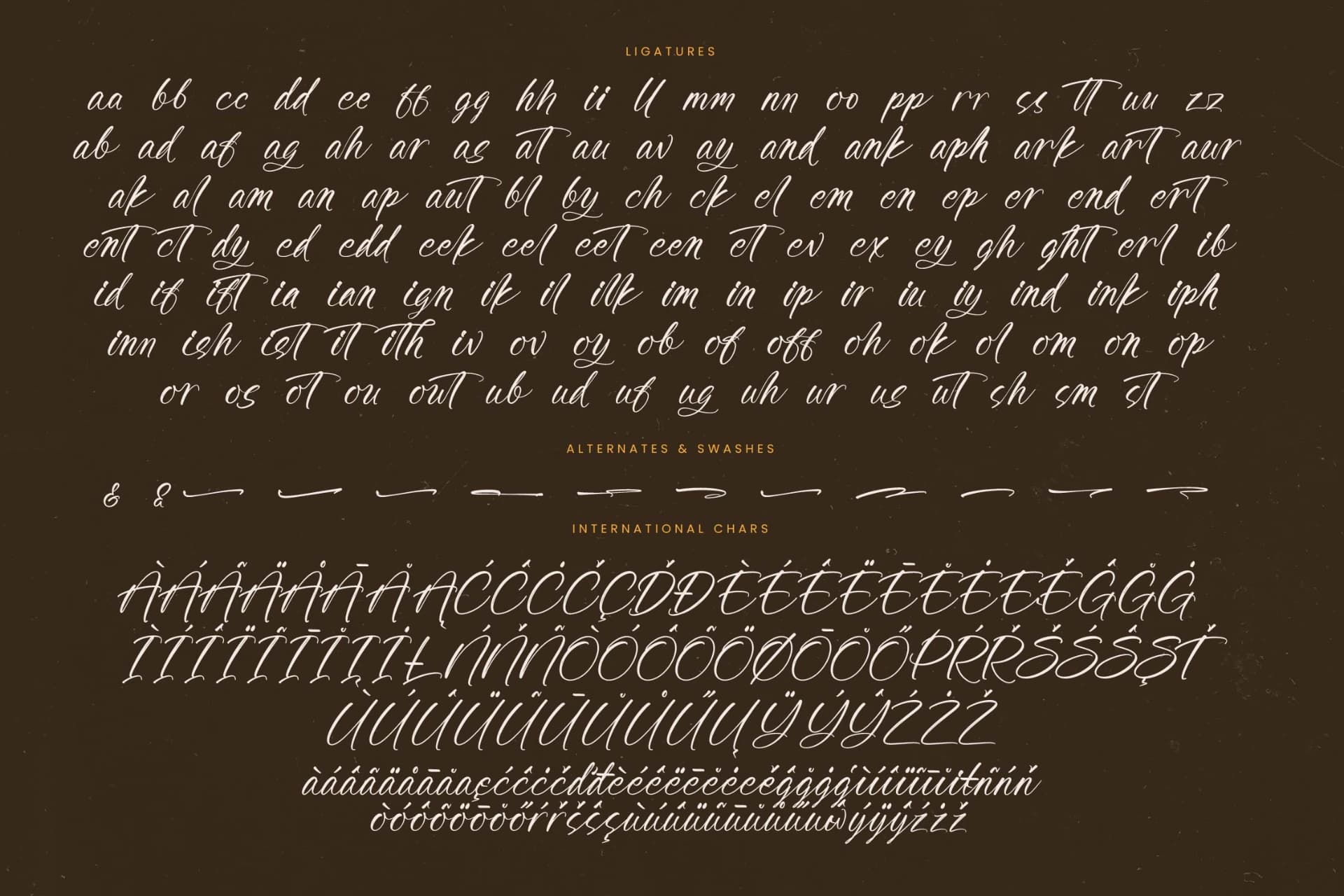 Preview 19 for Awakening Gallop - Modern Brush Font