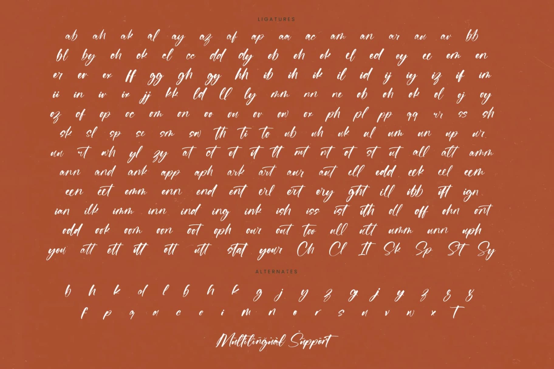 Preview 19 for Flusteria Routine - Modern Brush Font