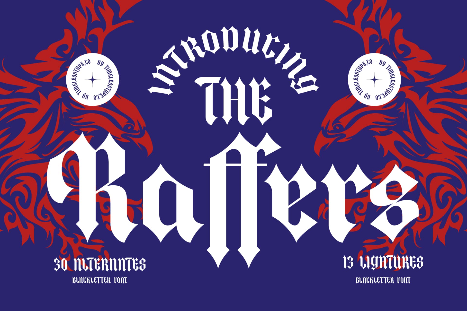 Preview of The Raffers - Blackletter Font font