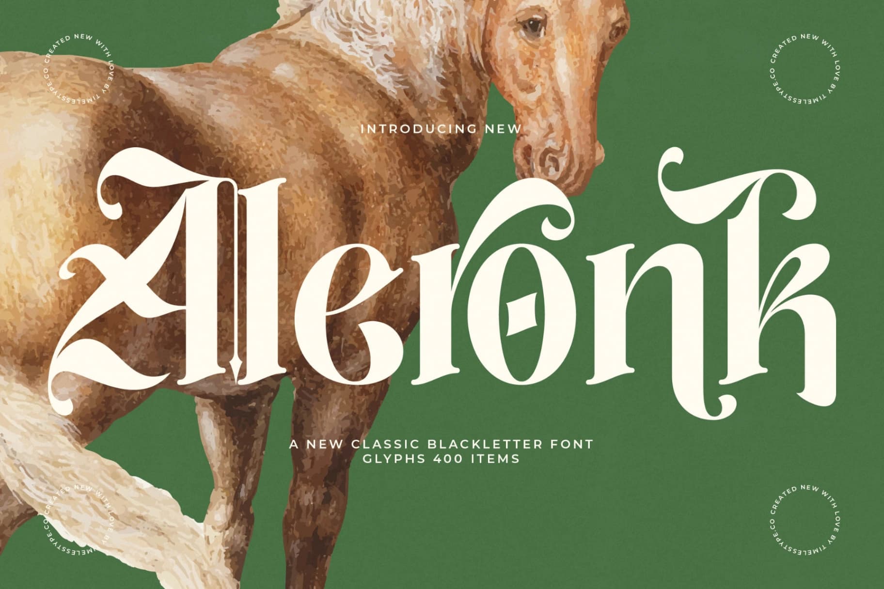 Preview of Aleronk - New Classic Blackletter Font font